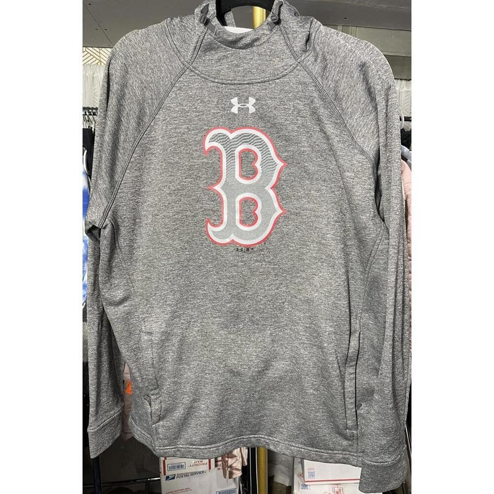 Under Armour coldgear Boston Red Sox Pullover Sweatshirt L Gray hoodie